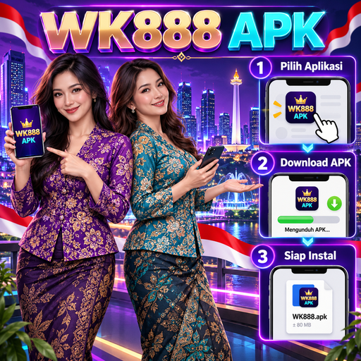 Ilustrasi panduan instalasi WK888 di Android